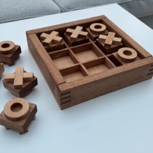 Wooden Noughts and Crosses Set