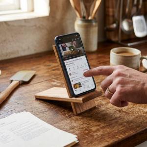 White Oak Phone / Table Stand