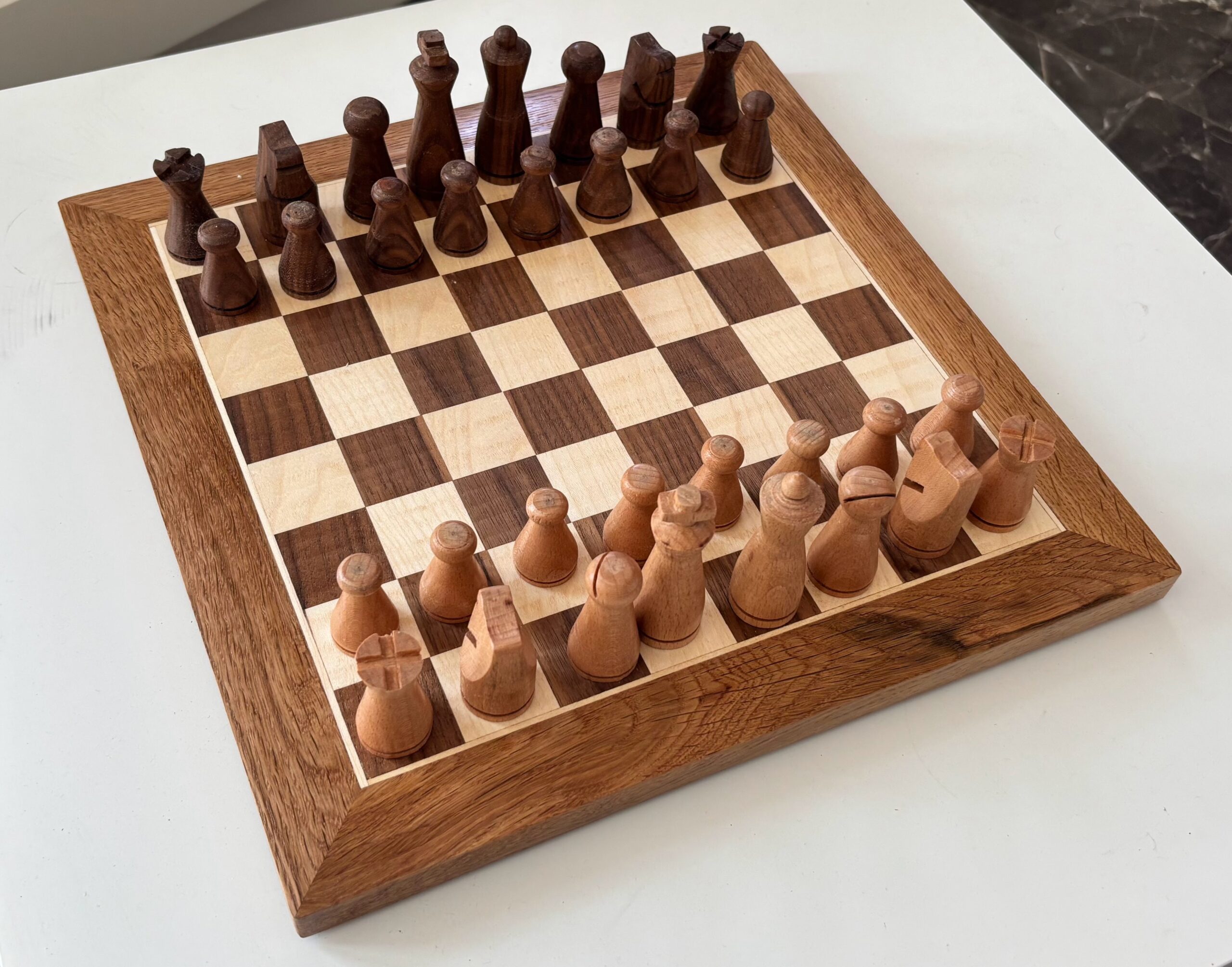Handmade Hardwood Chess Set - Image 3